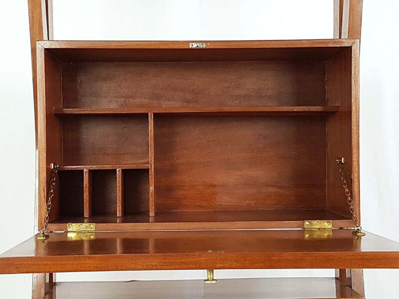Teak and brass bookcase by ISA Bergamo, 1950s 5
