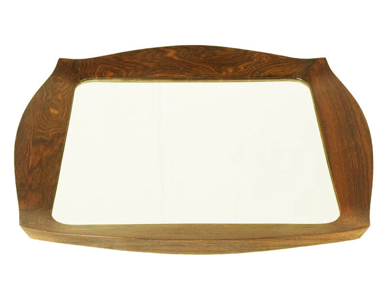 Savino rosewood mirror by Campo & Graffi for Home Torino, 1960s 1