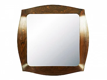Savino rosewood mirror by Campo & Graffi for Home Torino, 1960s