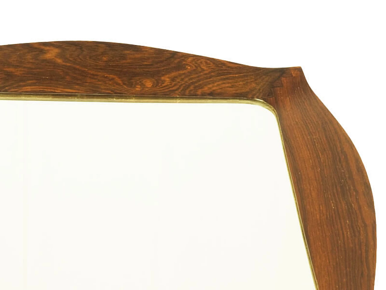 Savino rosewood mirror by Campo & Graffi for Home Torino, 1960s 3