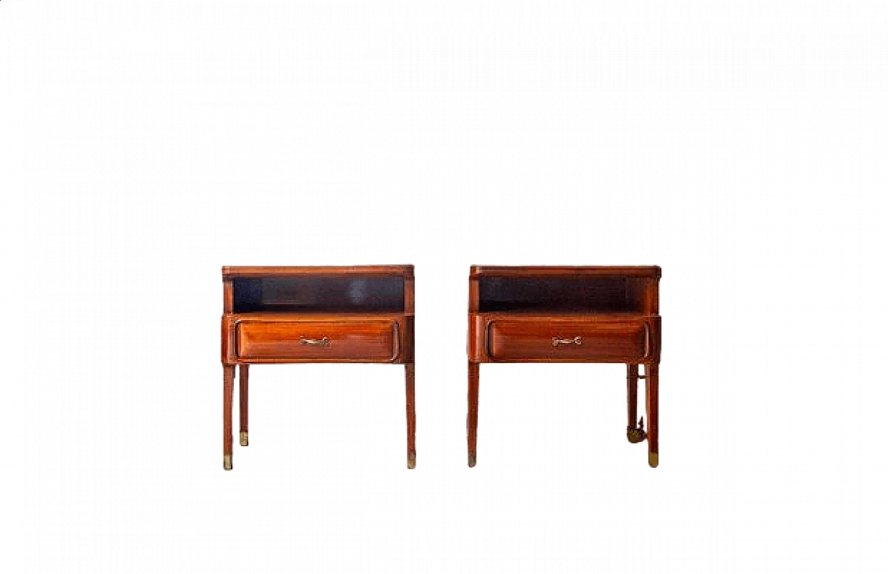 Pair of rosewood bedside tables from La Permanente Mobili Cantù, 1970s 11