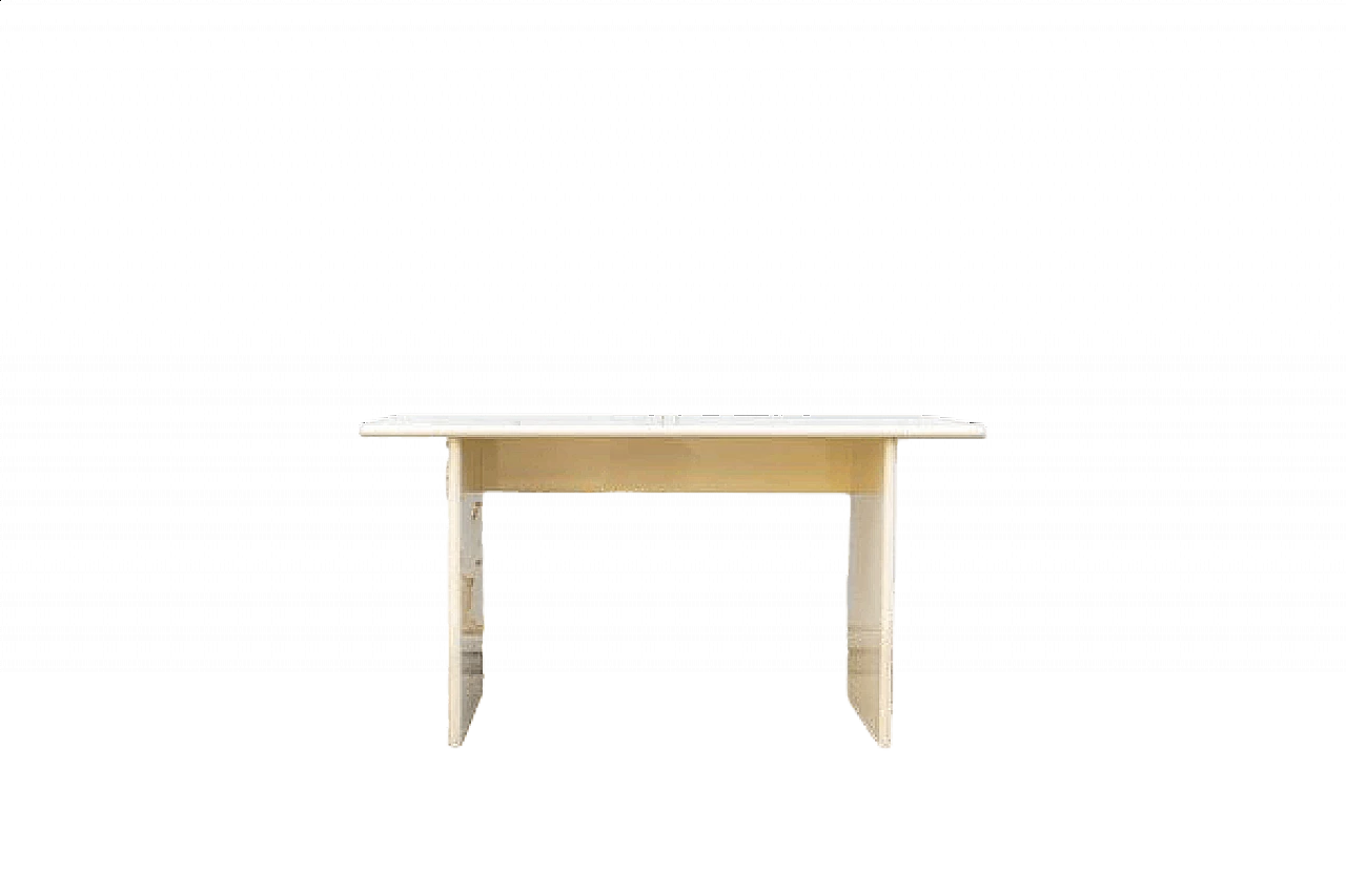 White lacquered console table by Giotto Stoppino for Acerbis, 1970s 6