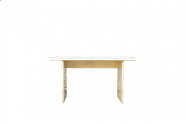 White lacquered console table by Giotto Stoppino for Acerbis, 1970s