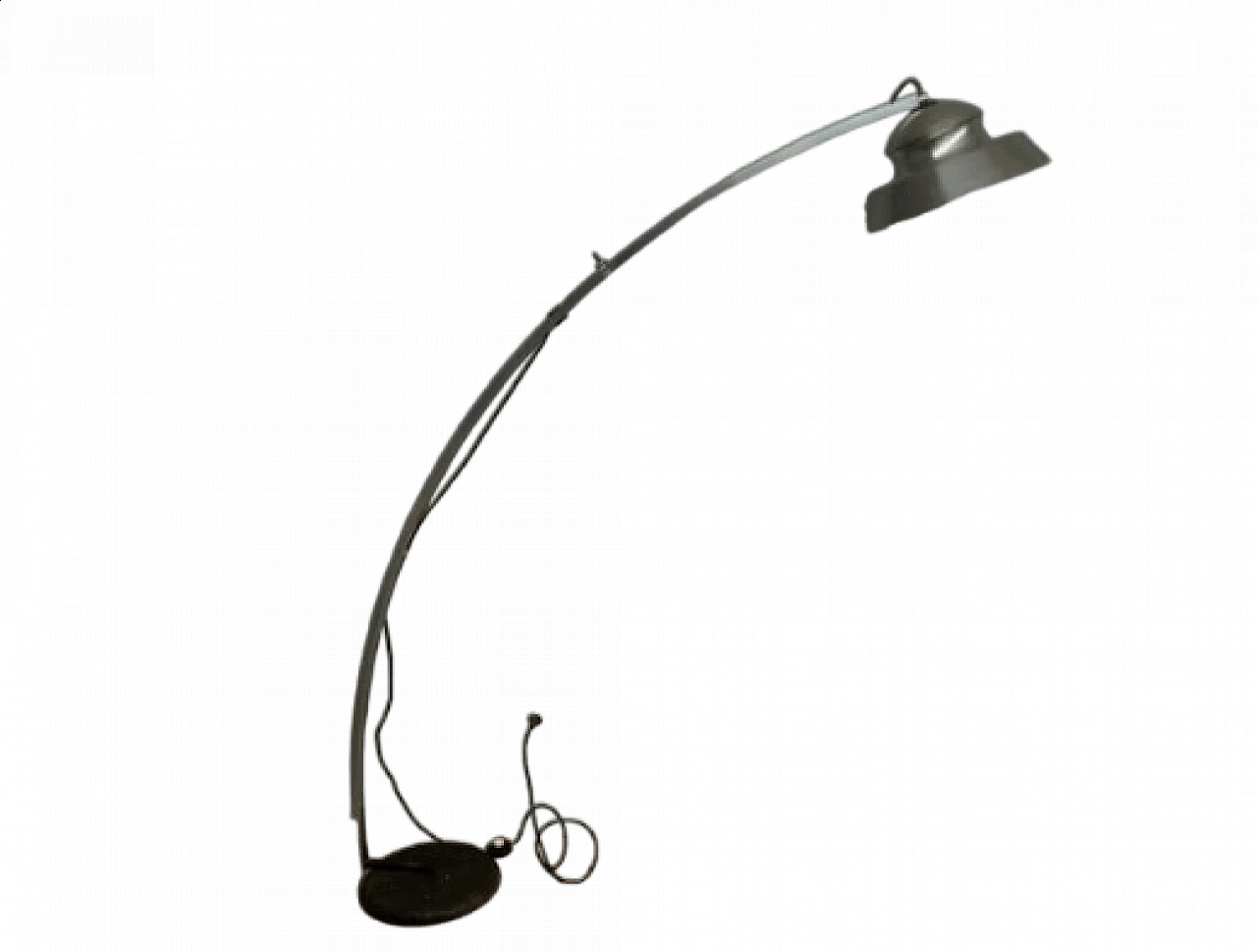 Lampada da terra ad arco Space Age in metallo cromato, anni '60 15