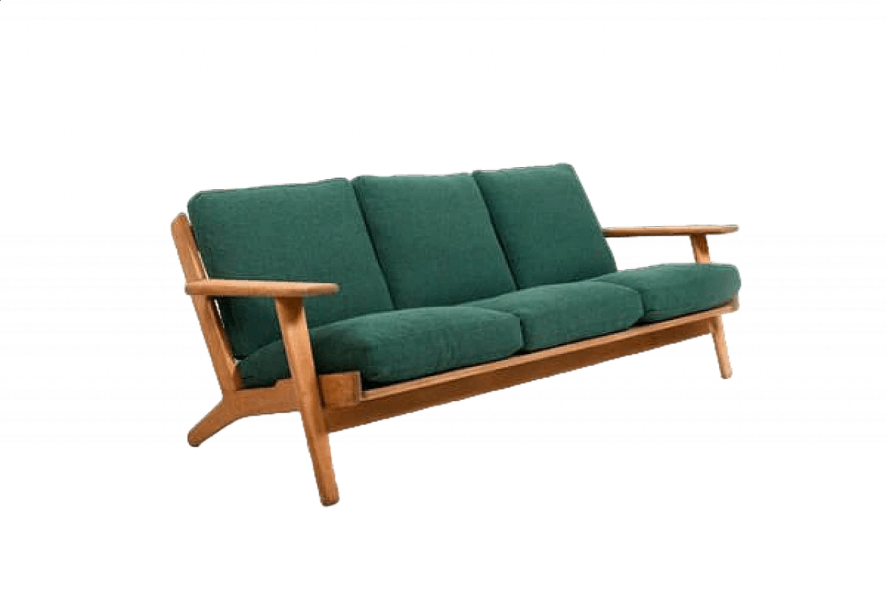 Divano GE-290/3 di Hans J. Wegner per Getama, anni '50 15