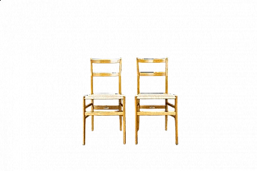 Pair of 699 Superleggera chairs by Gio Ponti for Cassina, 1970s