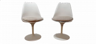 Pair of Tulip 769 S chairs by Eero Saarinen for Alivar, 1984