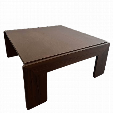 Tavolino Bastiano in legno di Tobia Scarpa per Gavina, anni '60