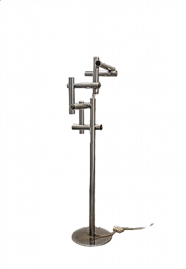 Floor lamp in steel by Goffredo Reggiani for Reggiani, 1970s