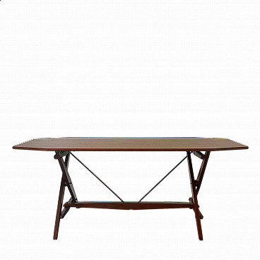 Tavolo Cavalletto in legno di Franco Albini per Poggi, anni '50