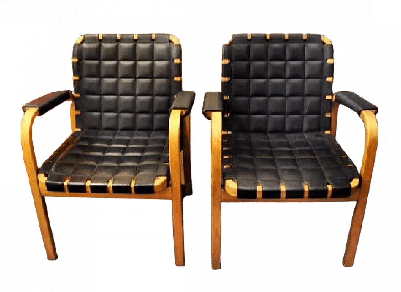 Pair of armchairs 46 by Alvar Aalto for Artek, 1947 6