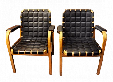 Pair of armchairs 46 by Alvar Aalto for Artek, 1947