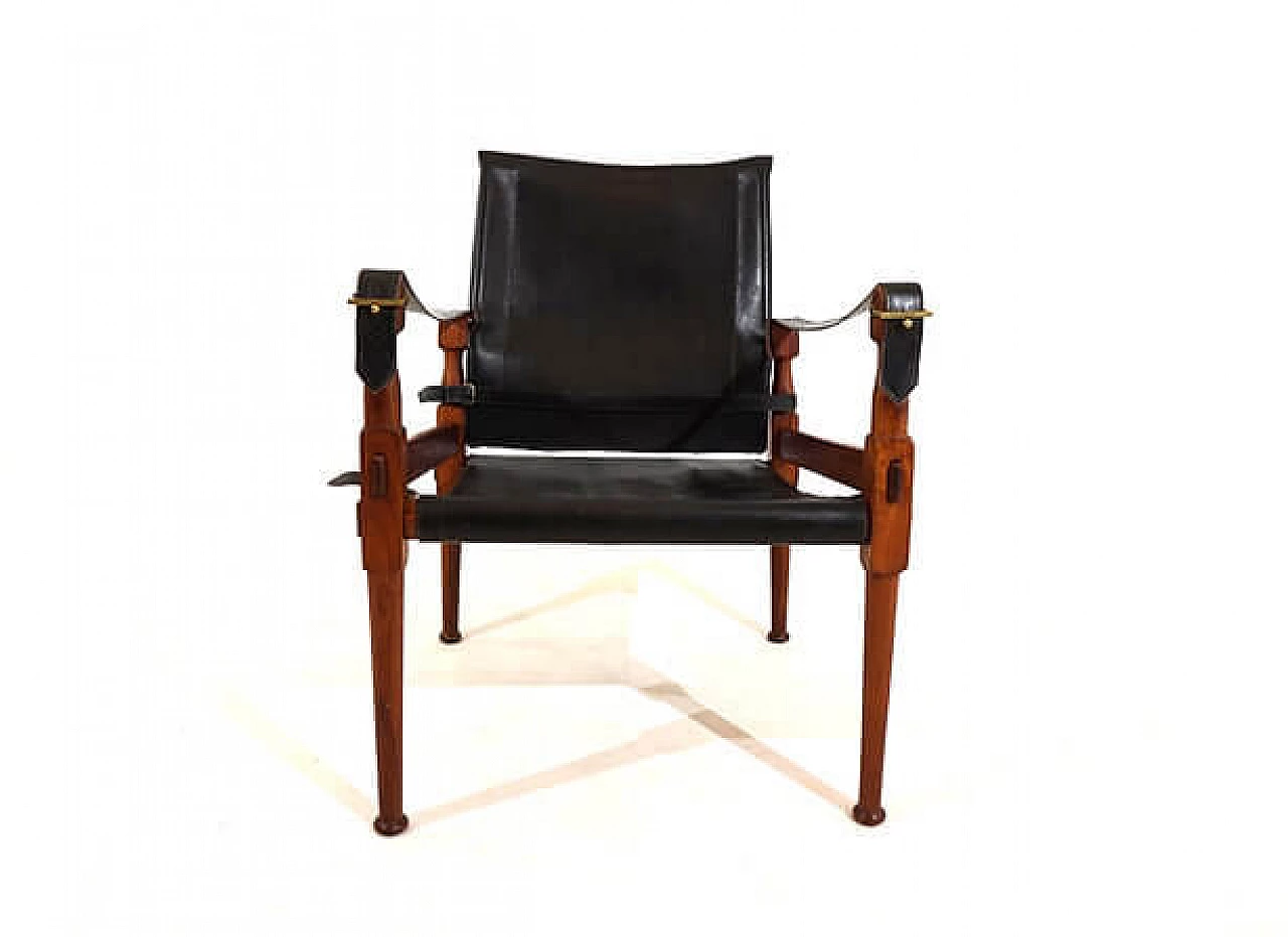 Roorkee Campaign Safari armchair by Hayat Brothers, 1960s 12
