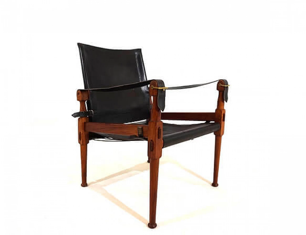 Roorkee Campaign Safari armchair by Hayat Brothers, 1960s 13