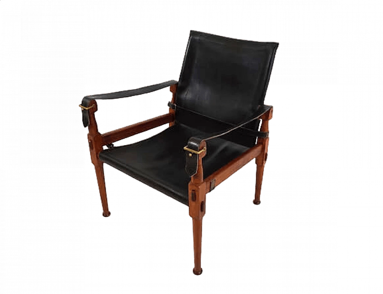 Roorkee Campaign Safari armchair by Hayat Brothers, 1960s 16