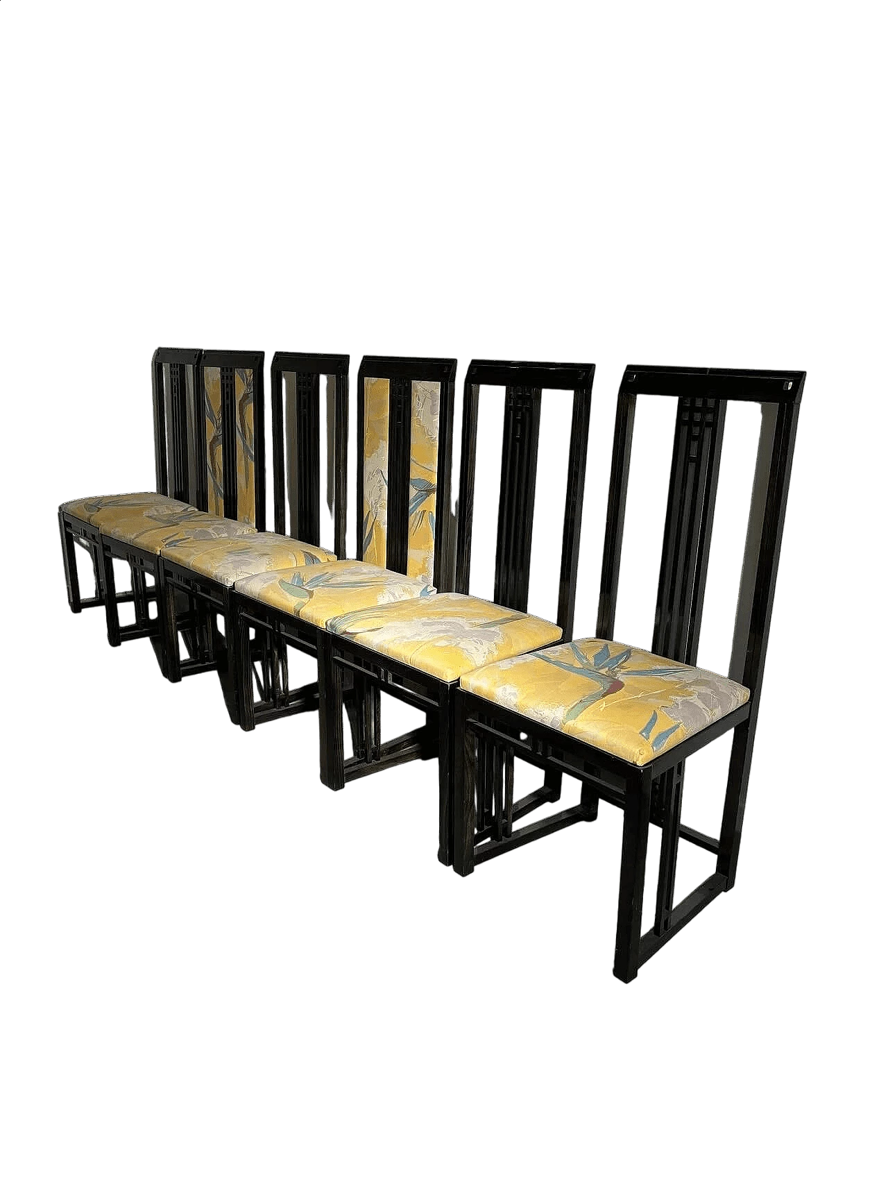 6 Sedie Galaxy di Umberto Asnago per Giorgetti, anni '80 13