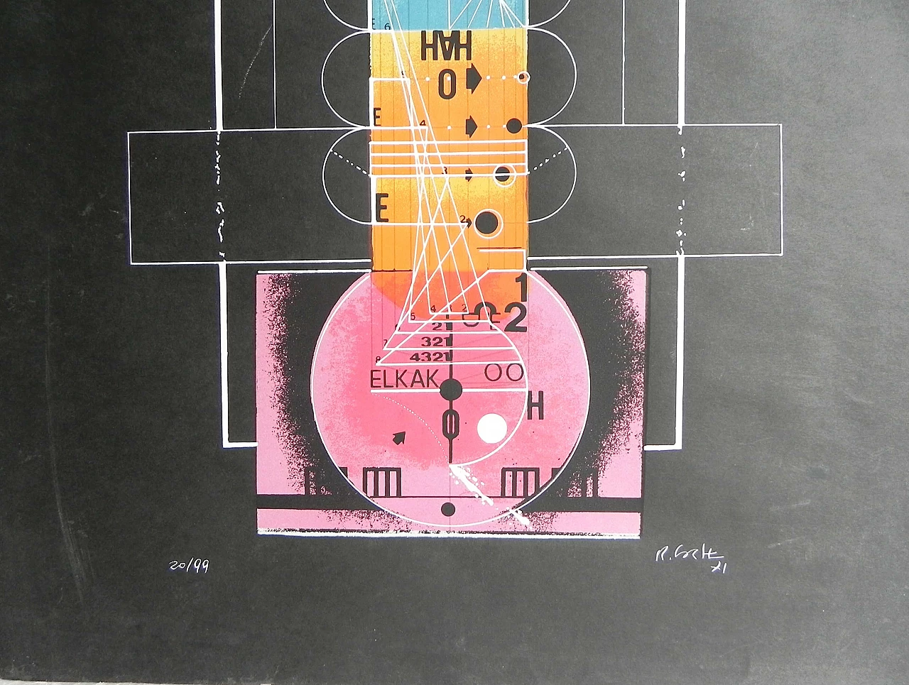 Geometrie falliche, serigrafia, 1971 3