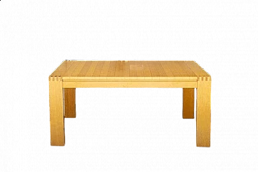 Beechwood dining table with streaks from Ibisco, 1970s