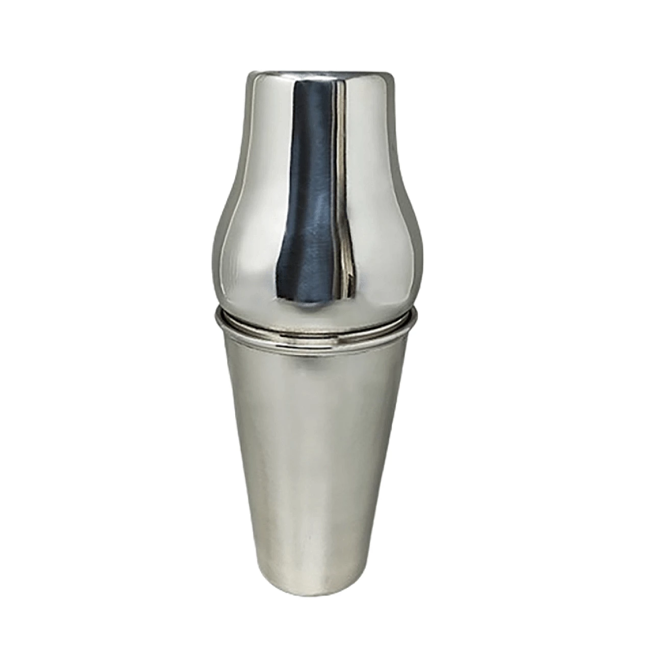 Stainless steel Parisienne cocktail shaker, 1960s 1