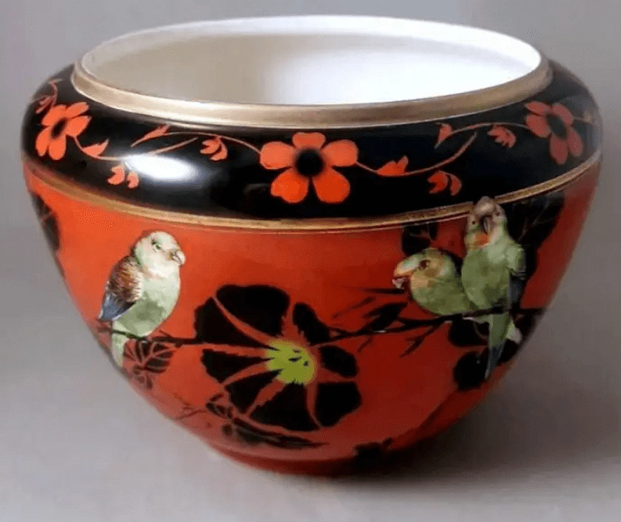 Painted terracotta cachepot by Gibson & Sons, 1912 2