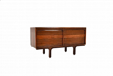 Wooden sideboard with sliding doors by Gianfranco Frattini for Bernini, 1950s