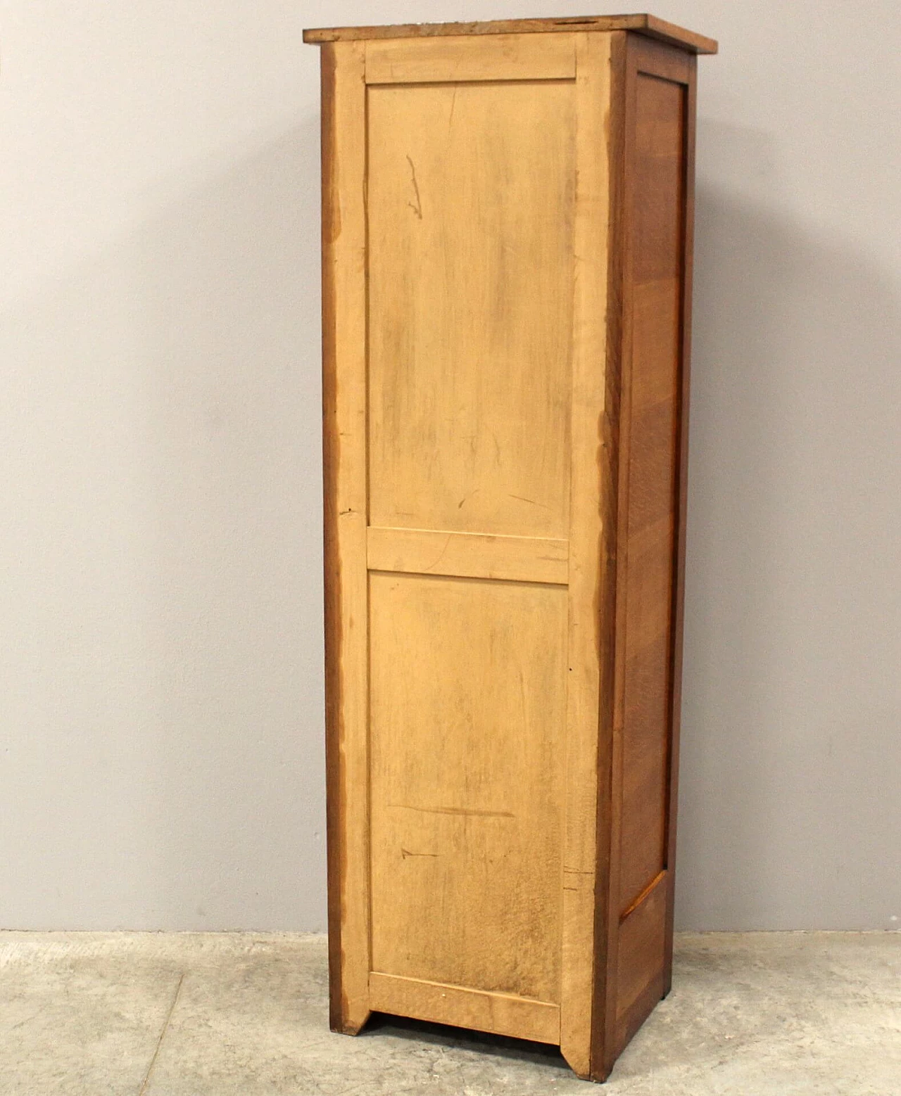 Oak filing cabinet with shutter, early 20th century 4
