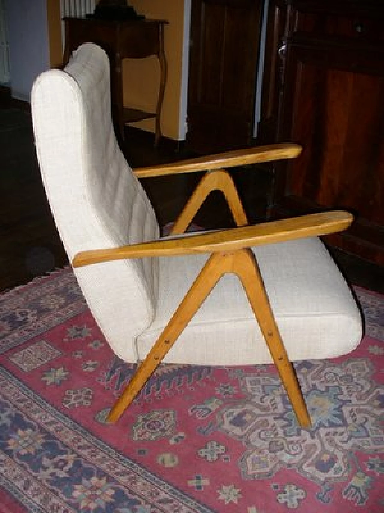 Recliner armchair attributed to Gianfranco Frattini for Cassina, 1950s 1