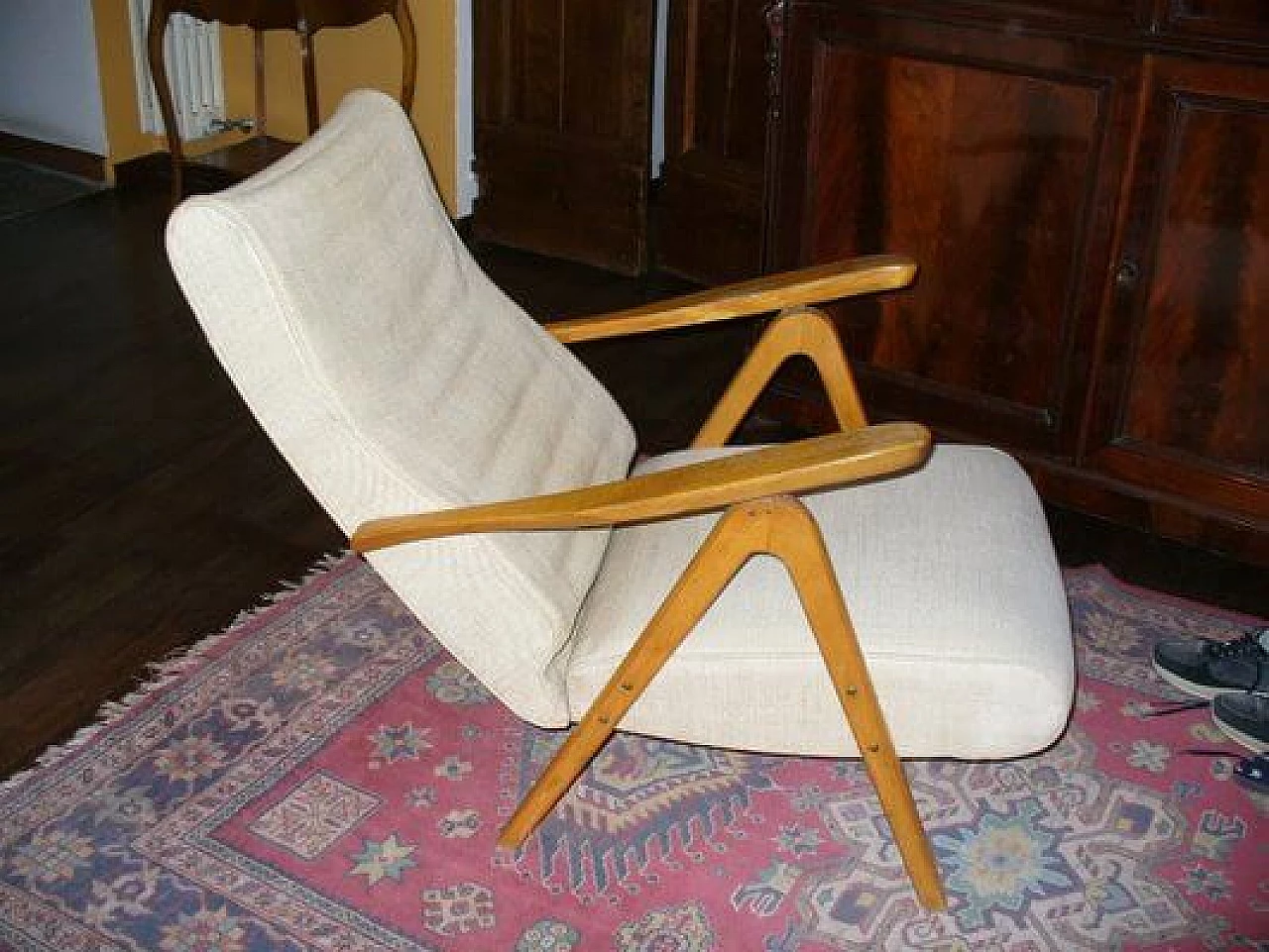 Recliner armchair attributed to Gianfranco Frattini for Cassina, 1950s 2