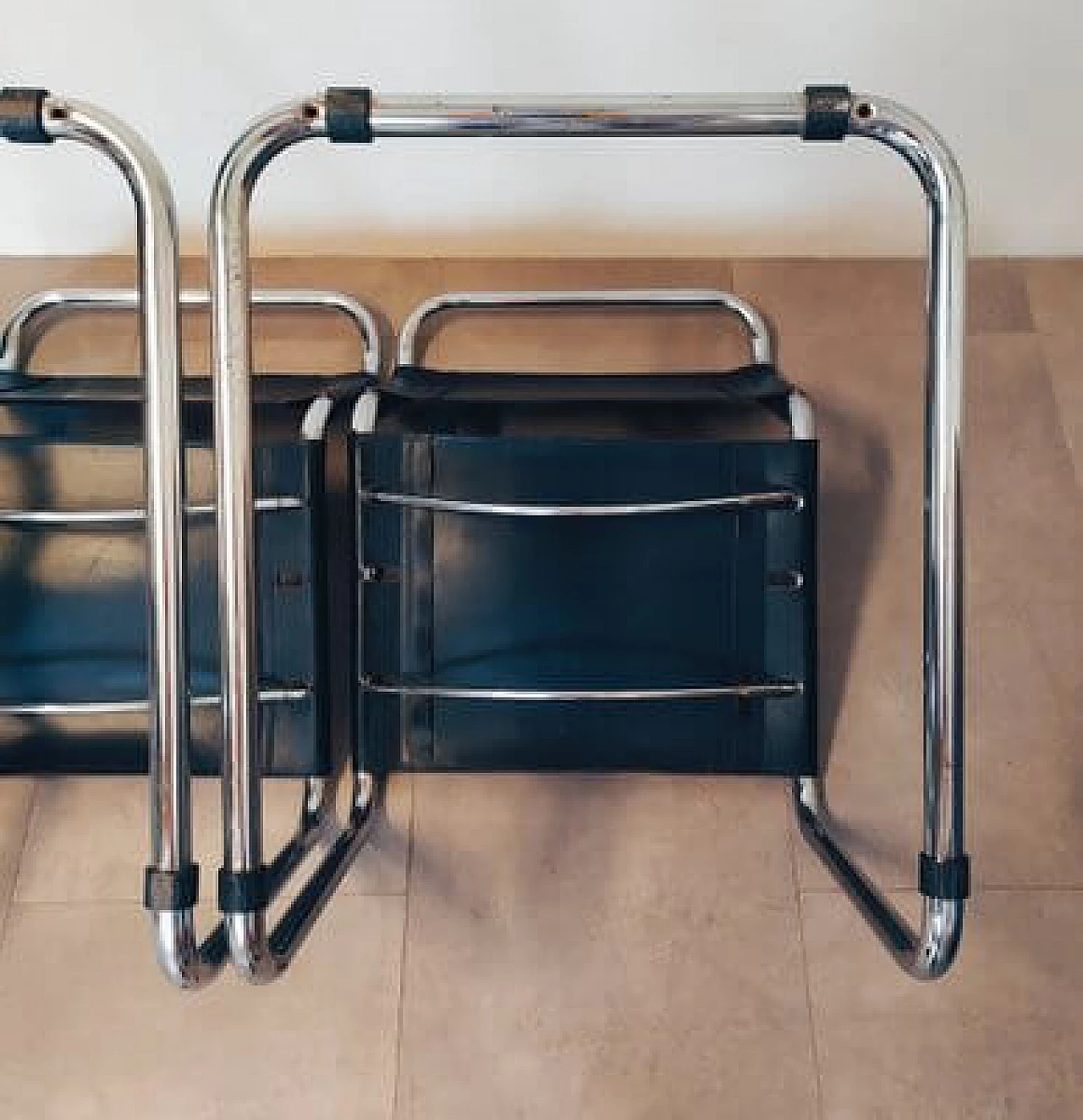 Pair of Bauhaus chairs by Marcel Breuer for Gavina, 1966 3