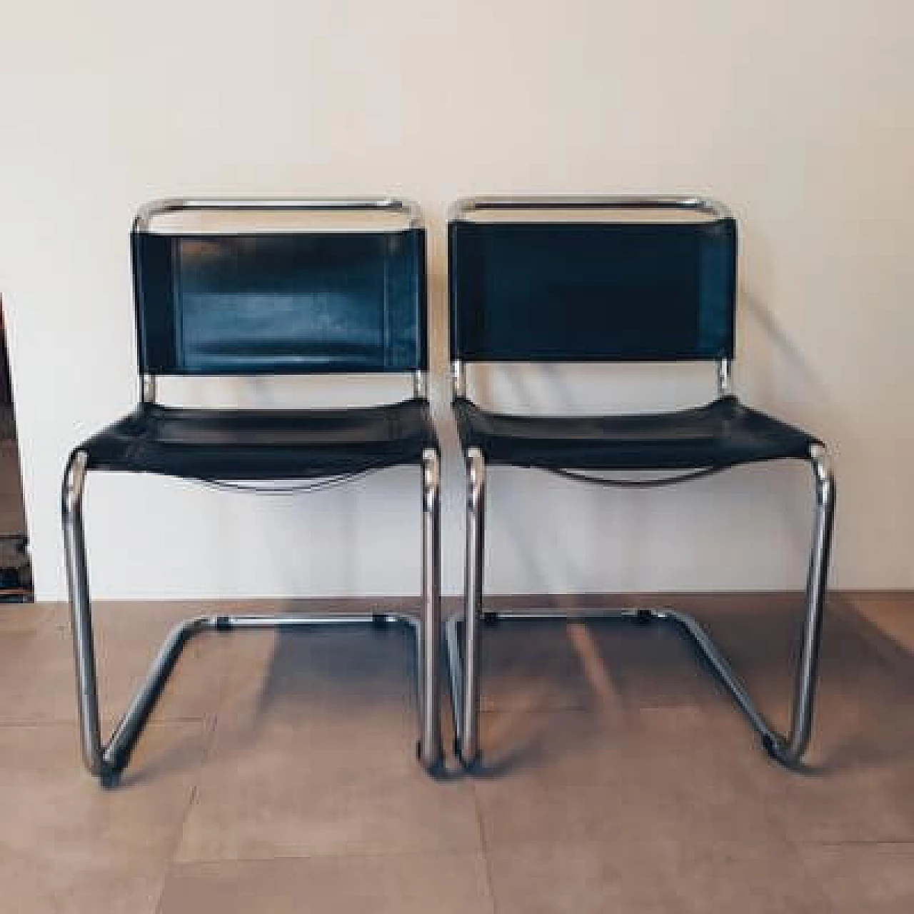 Pair of Bauhaus chairs by Marcel Breuer for Gavina, 1966 7