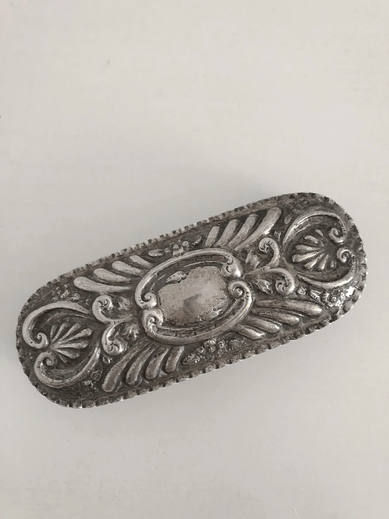English 800 silver box, mid-19th century 8