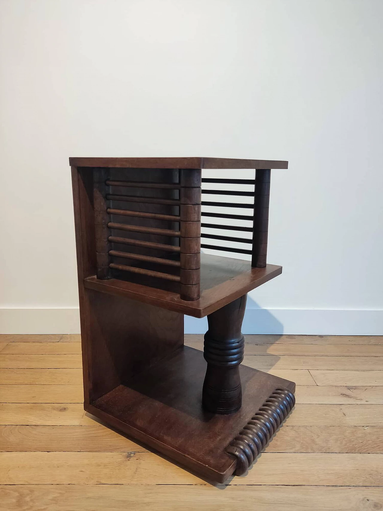 Regionalist wooden coffee table attributed to Charles Dudouyt, 1930s 1