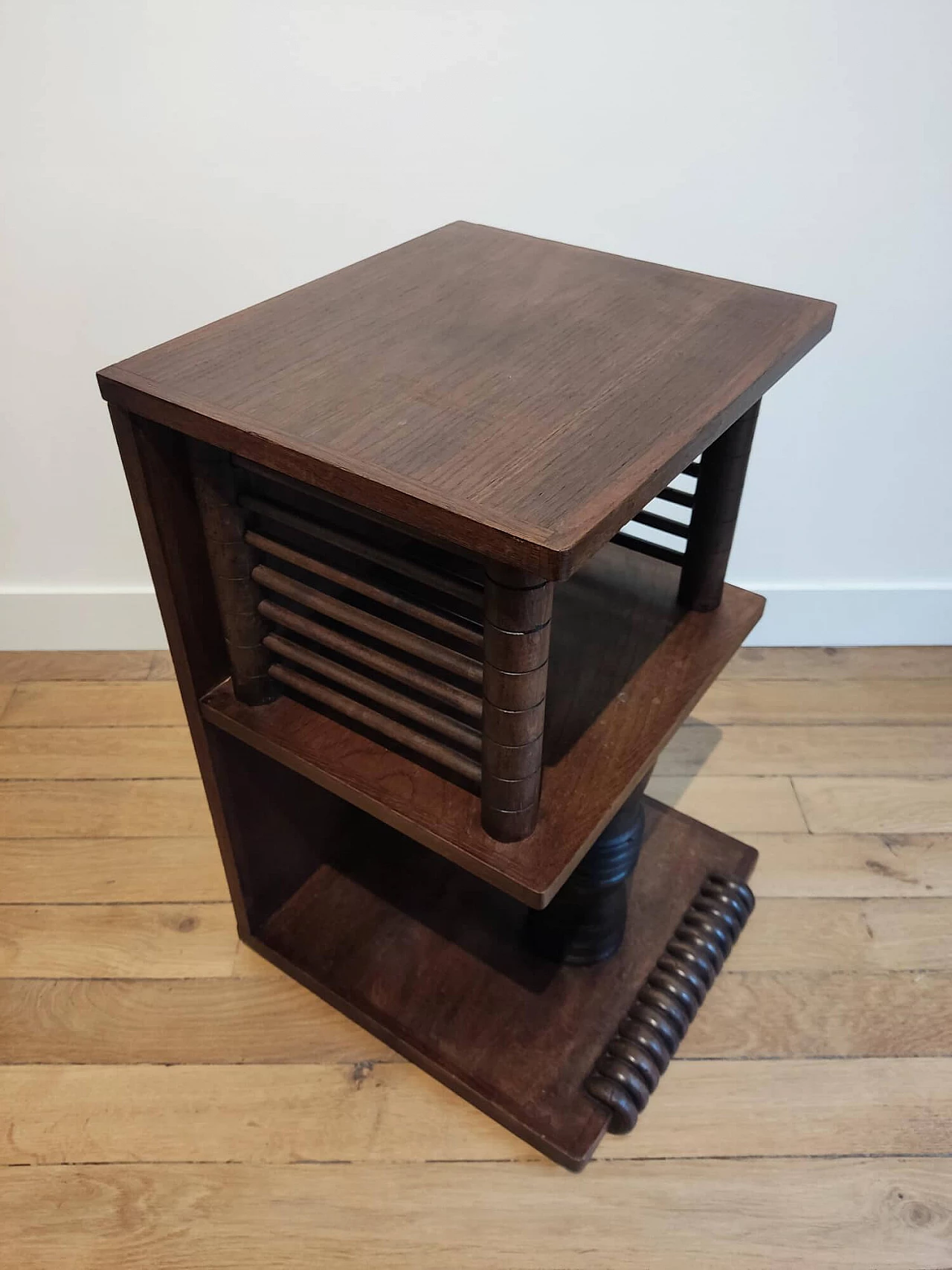 Regionalist wooden coffee table attributed to Charles Dudouyt, 1930s 2