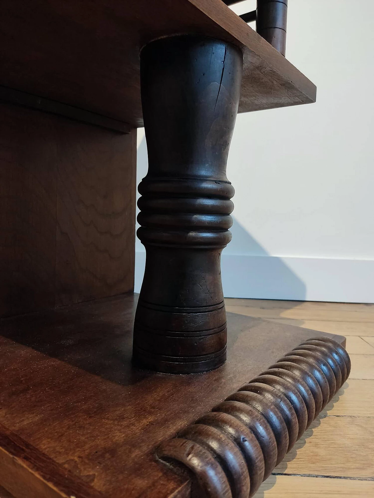 Regionalist wooden coffee table attributed to Charles Dudouyt, 1930s 3