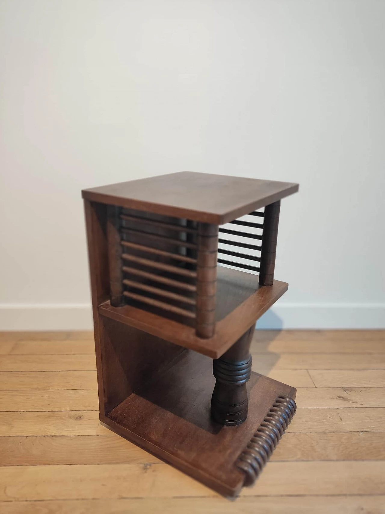 Regionalist wooden coffee table attributed to Charles Dudouyt, 1930s 6