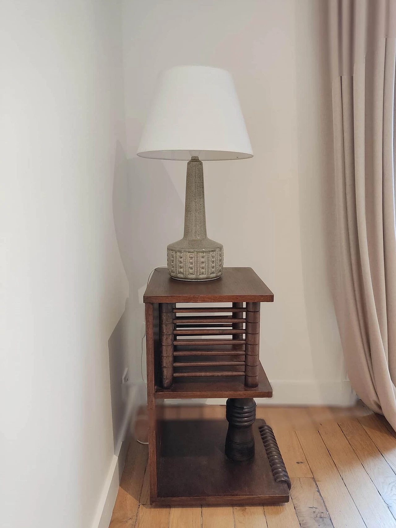 Regionalist wooden coffee table attributed to Charles Dudouyt, 1930s 8