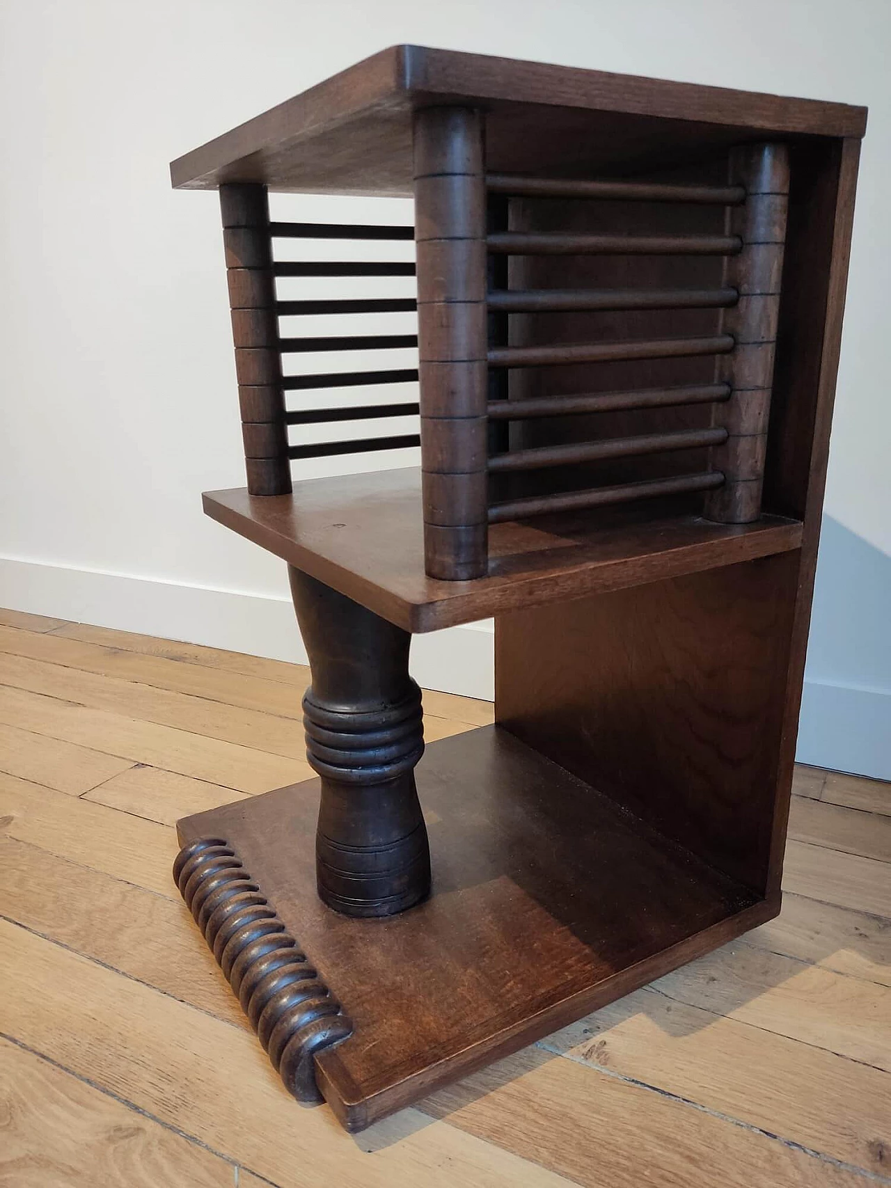 Regionalist wooden coffee table attributed to Charles Dudouyt, 1930s 15