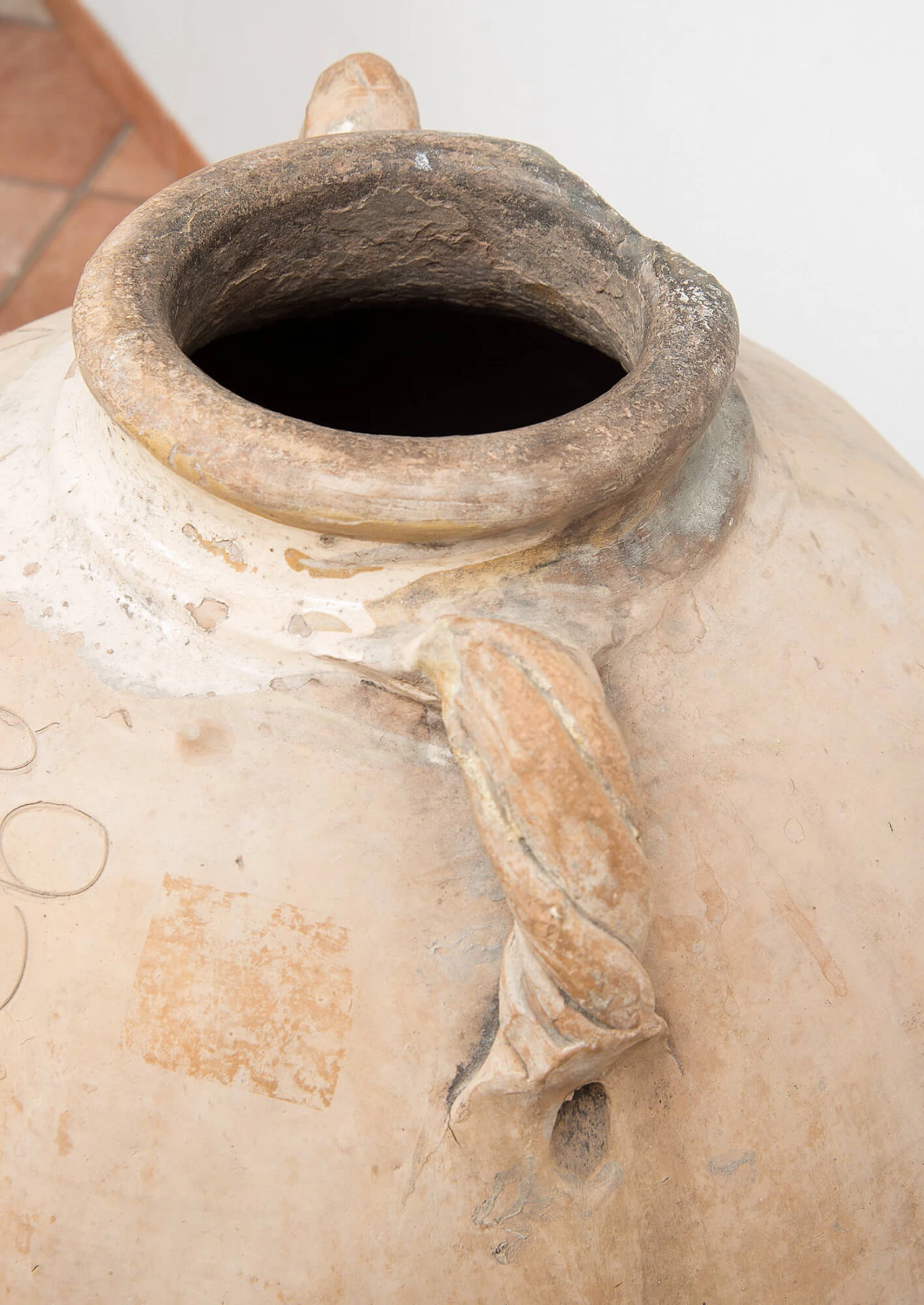 Terracotta amphora with twist handles, 1930s 4
