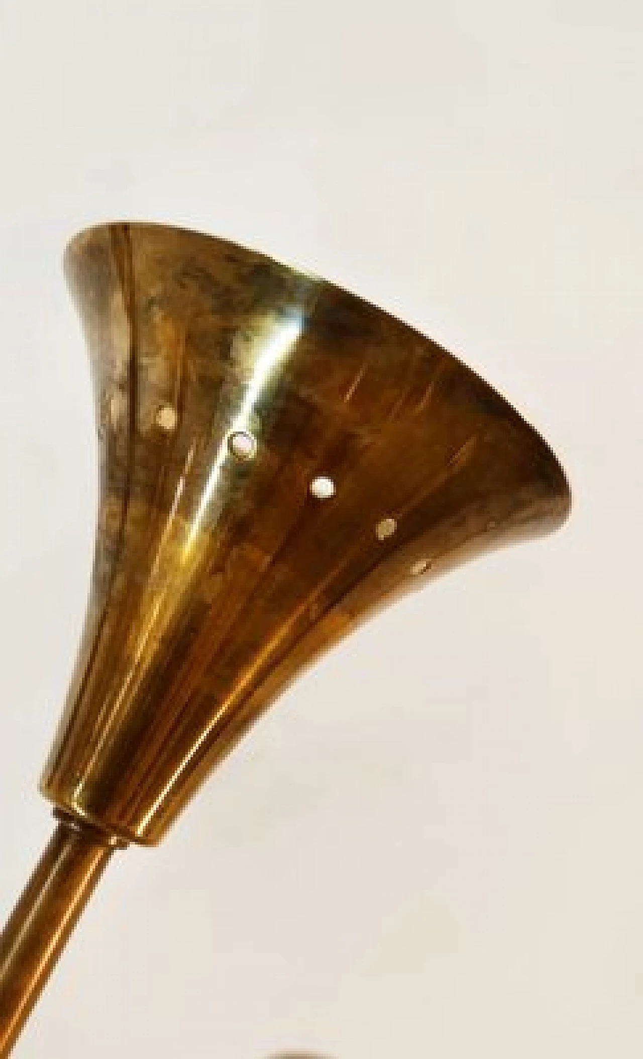 Eighteen-light brass Sputnik chandelier, 1950s 8