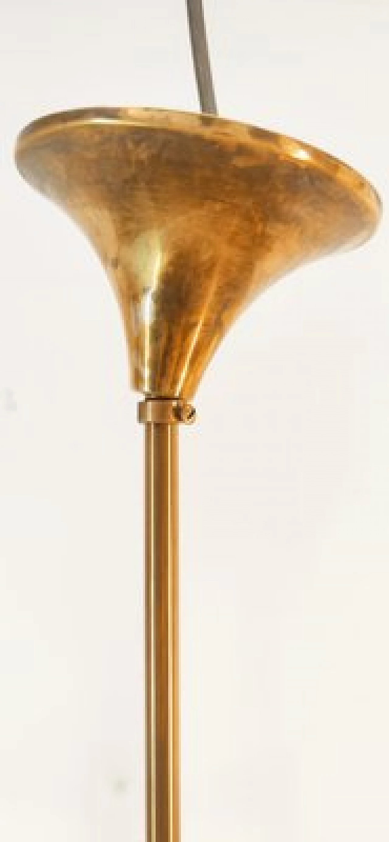 Eighteen-light brass Sputnik chandelier, 1950s 22