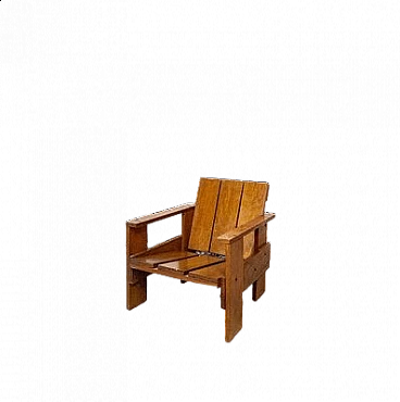 Oak Armchair by Gerrit Thomas Rietveld, 1950s