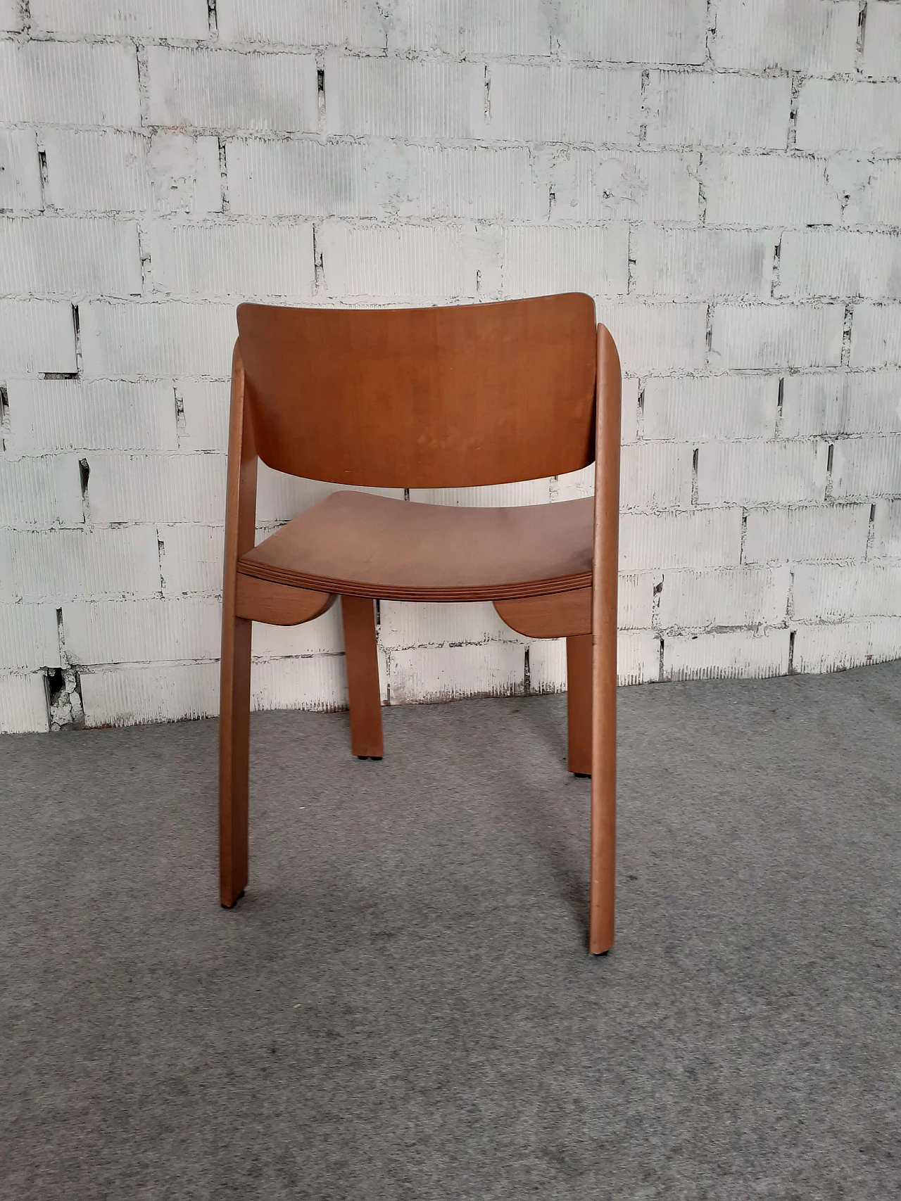 4 Sedie in legno, anni '70 11