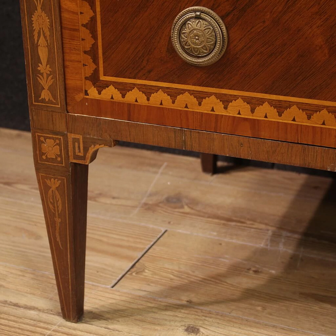 Inlaid dresser with three drawers in Louis XVI style, 1960s 11