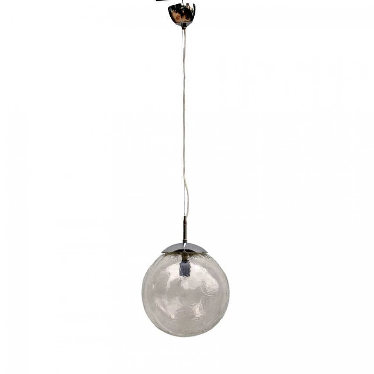 Polam Wrocław glass pendant lamp, 1970s 2