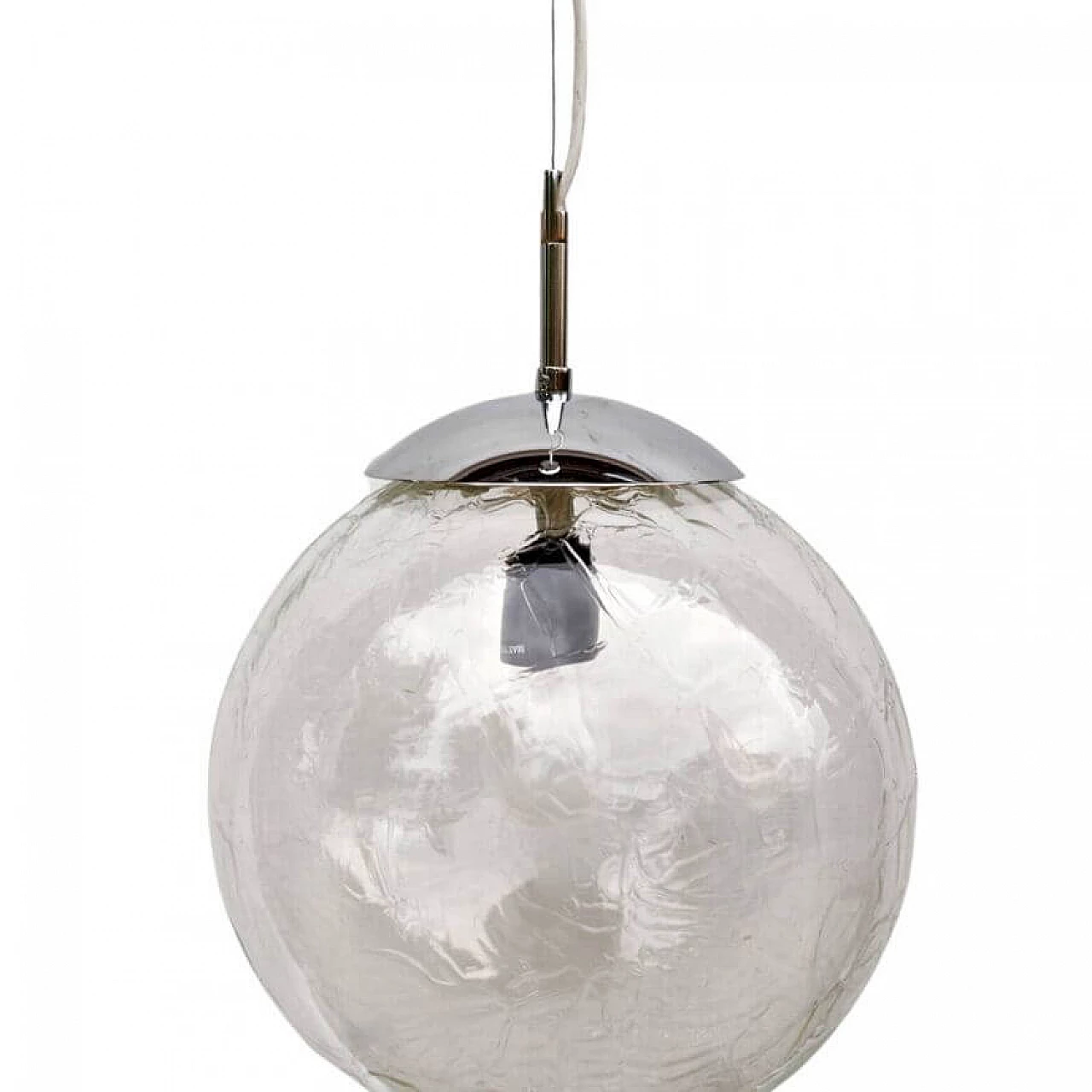 Polam Wrocław glass pendant lamp, 1970s 6