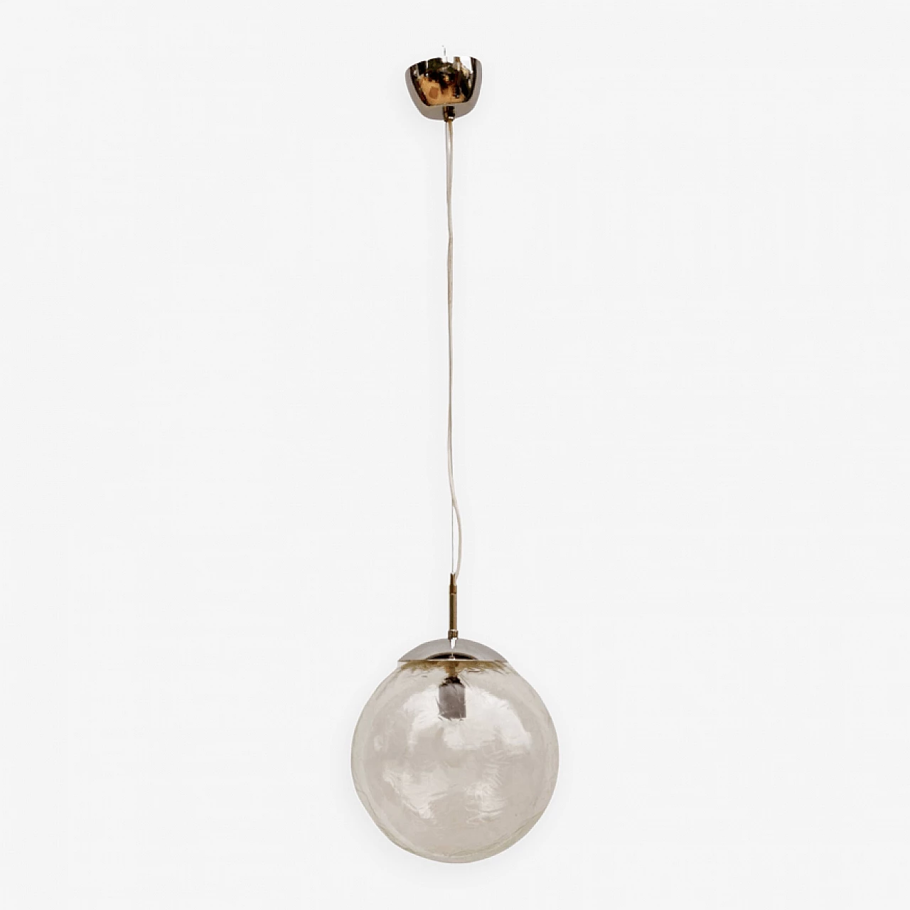 Polam Wrocław glass pendant lamp, 1970s 7