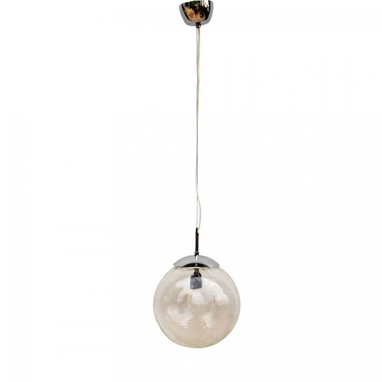 Polam Wrocław glass pendant lamp, 1970s 8