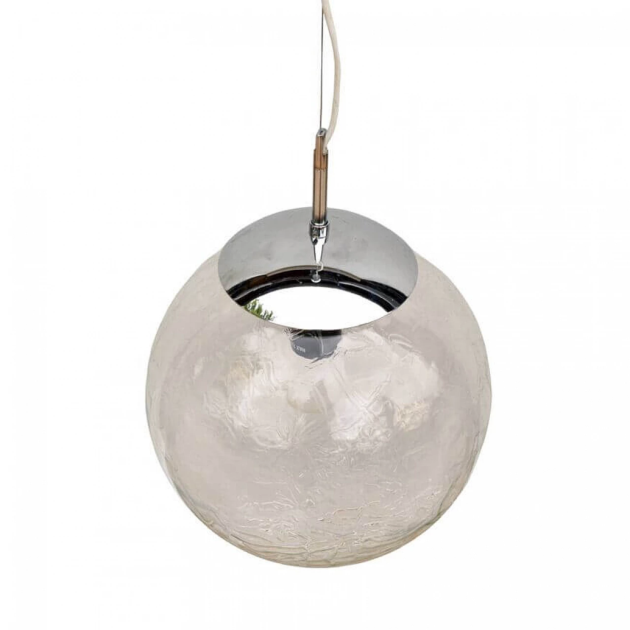 Polam Wrocław glass pendant lamp, 1970s 10