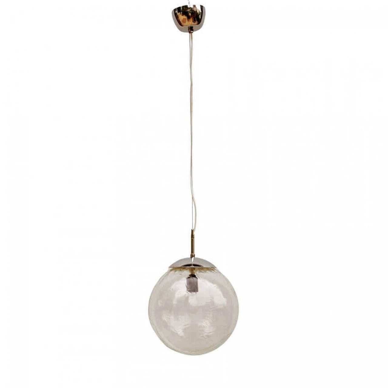 Polam Wrocław glass pendant lamp, 1970s 12