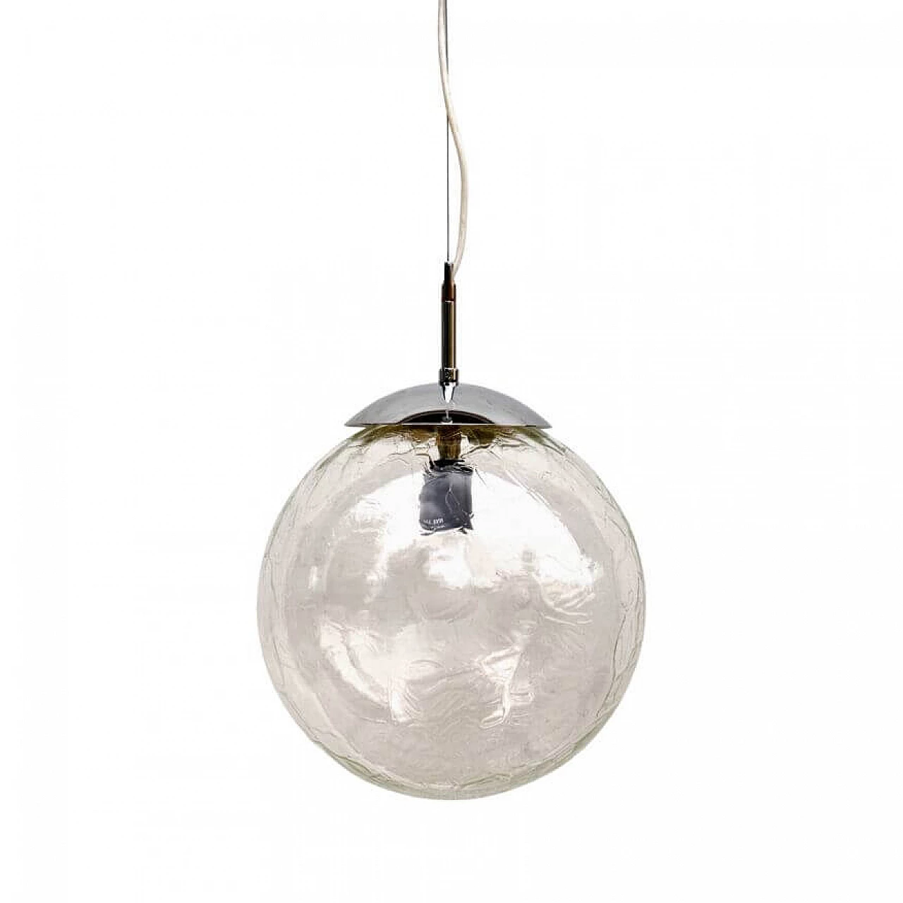 Polam Wrocław glass pendant lamp, 1970s 13